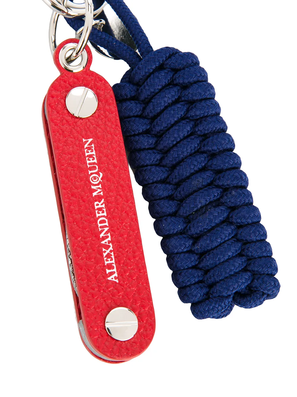 Alexander McQueen woven hook key ring | Men | Image 2