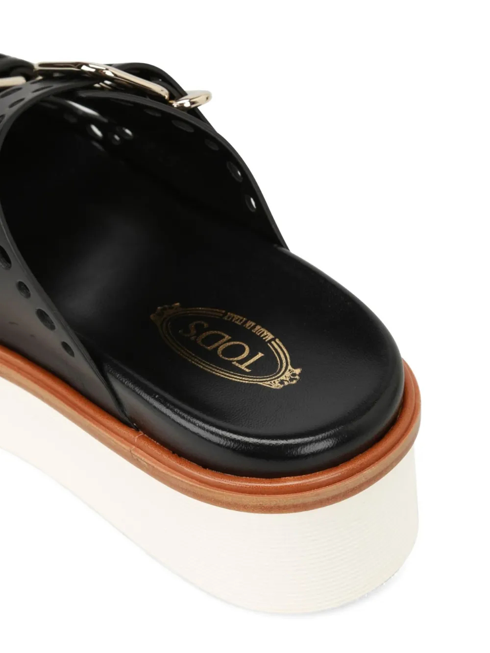 Tod's plateausandalen Zwart