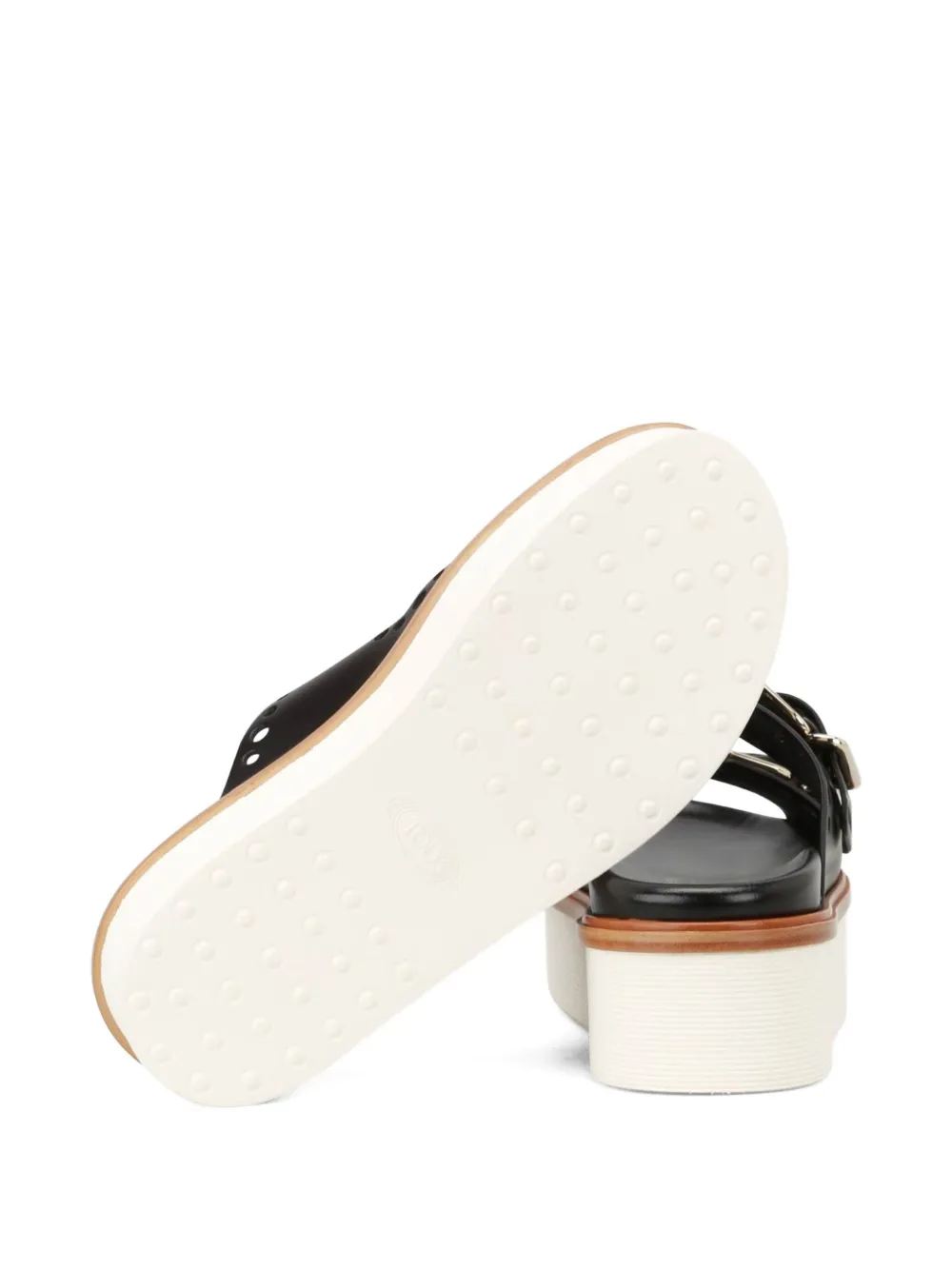 Tod's plateausandalen Zwart