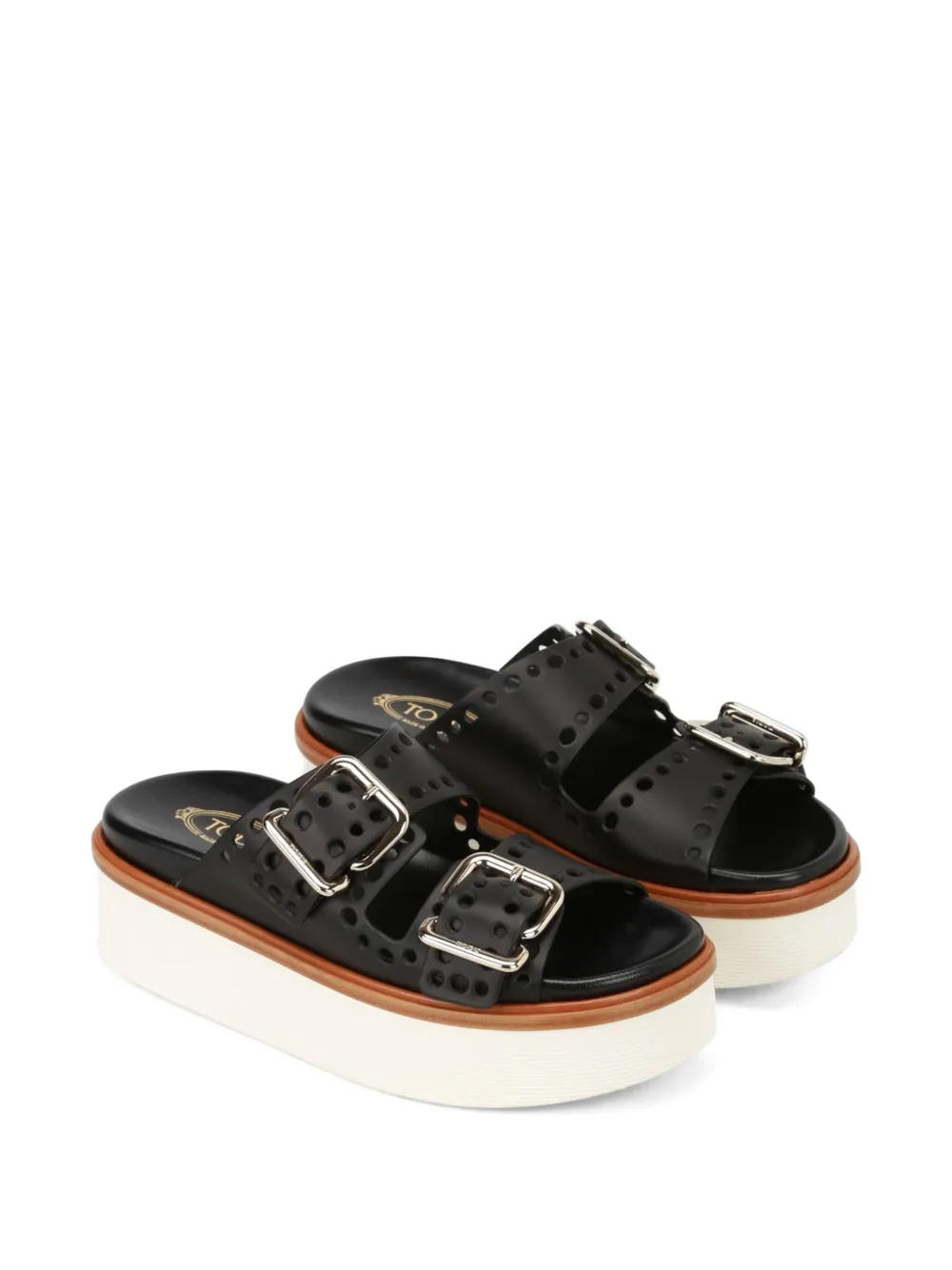 Tod's plateausandalen Zwart