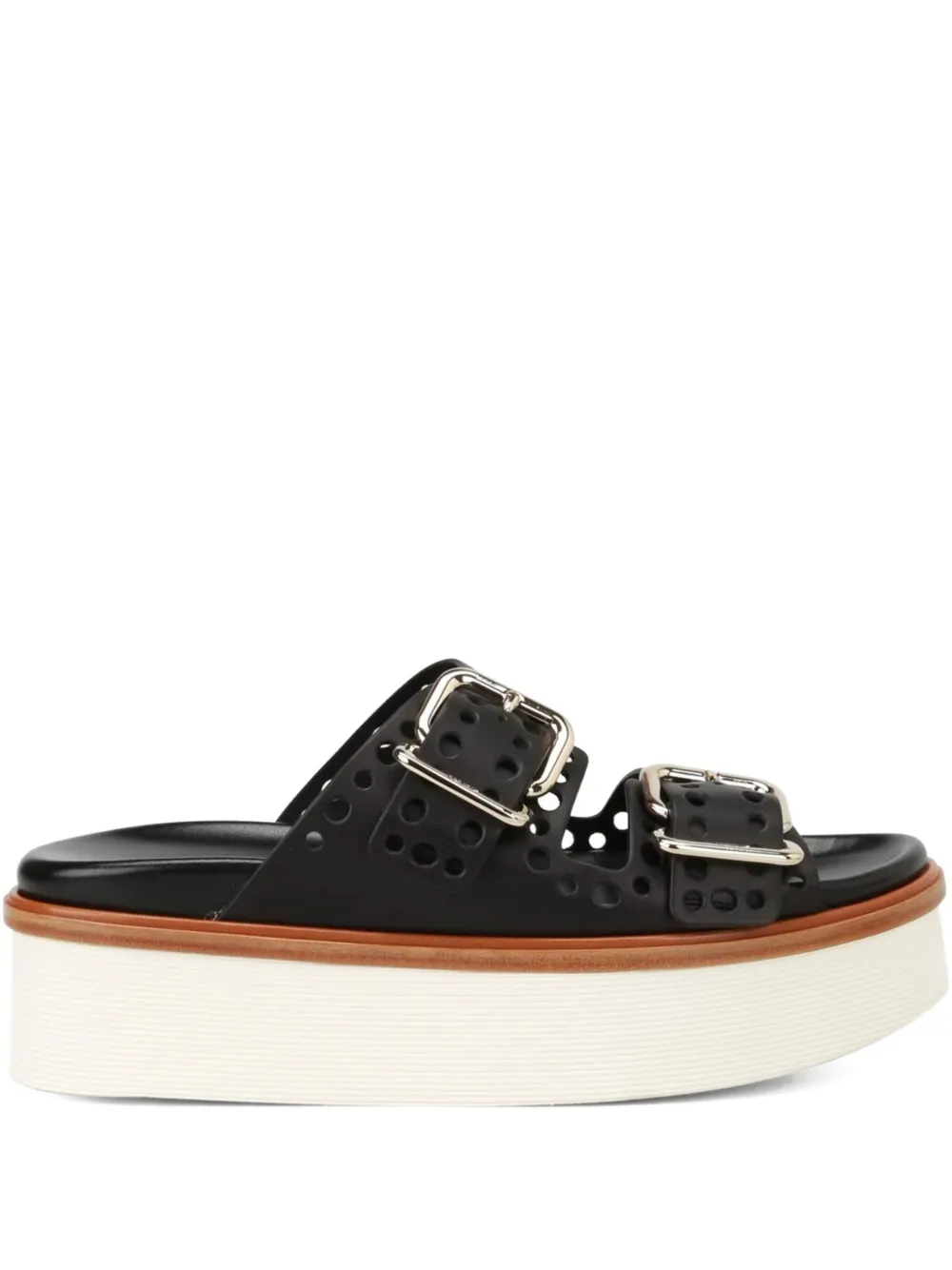 Tod's plateausandalen Zwart