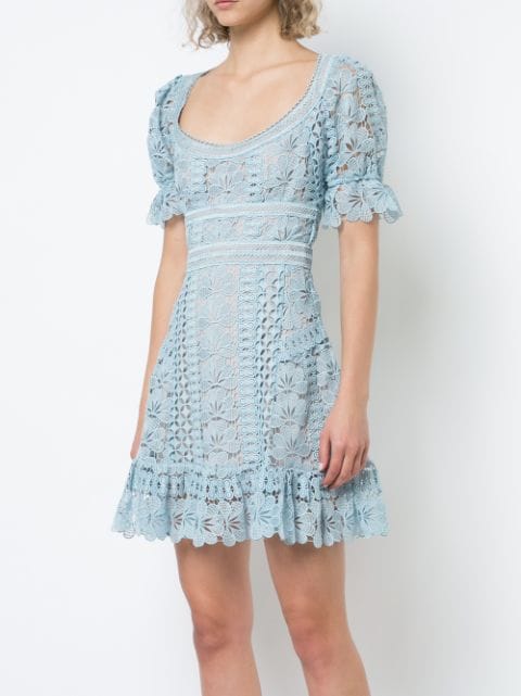 Self-Portrait floral lace dress £351 - Shop Online SS19. Same Day ...