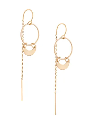 Pee Grand Mini Crest Thread Through Earrings Farfetch Pee Grand Mini Crest Thread Through Earrings
