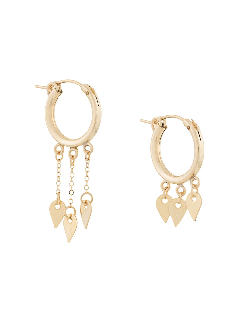 

Petite Grand Vine and Leaves hoops - Metalizado