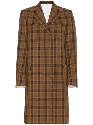 calvin klein plaid coat