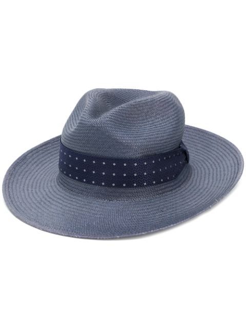 FEFÈ GLAMOUR POCHETTE woven panama hat,PANAMAFIORE12861570