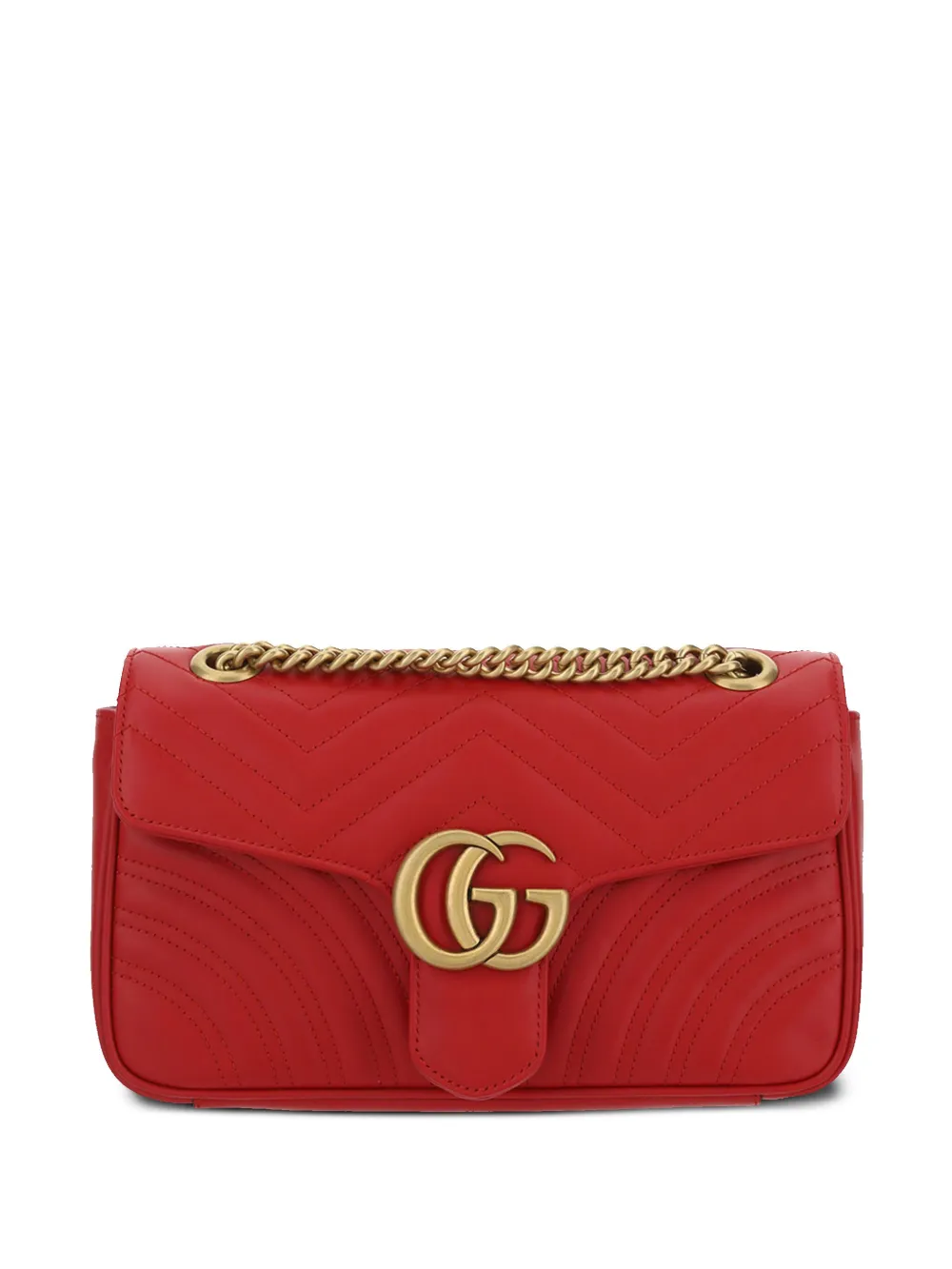 Gucci GG Marmont small leather matelassé shoulder bag | Red | Image 1