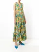 MSGM frill hem floral dress