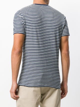 striped chest pocket T-shirt展示图