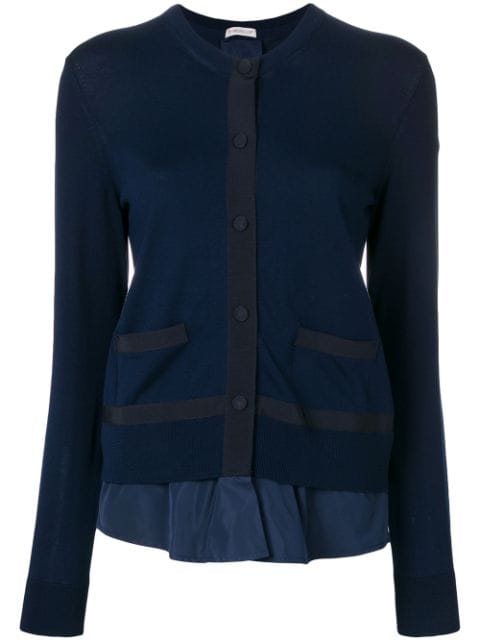 MONCLER FLARED BACK KNITTED CARDIGAN,948680091S0X12863889