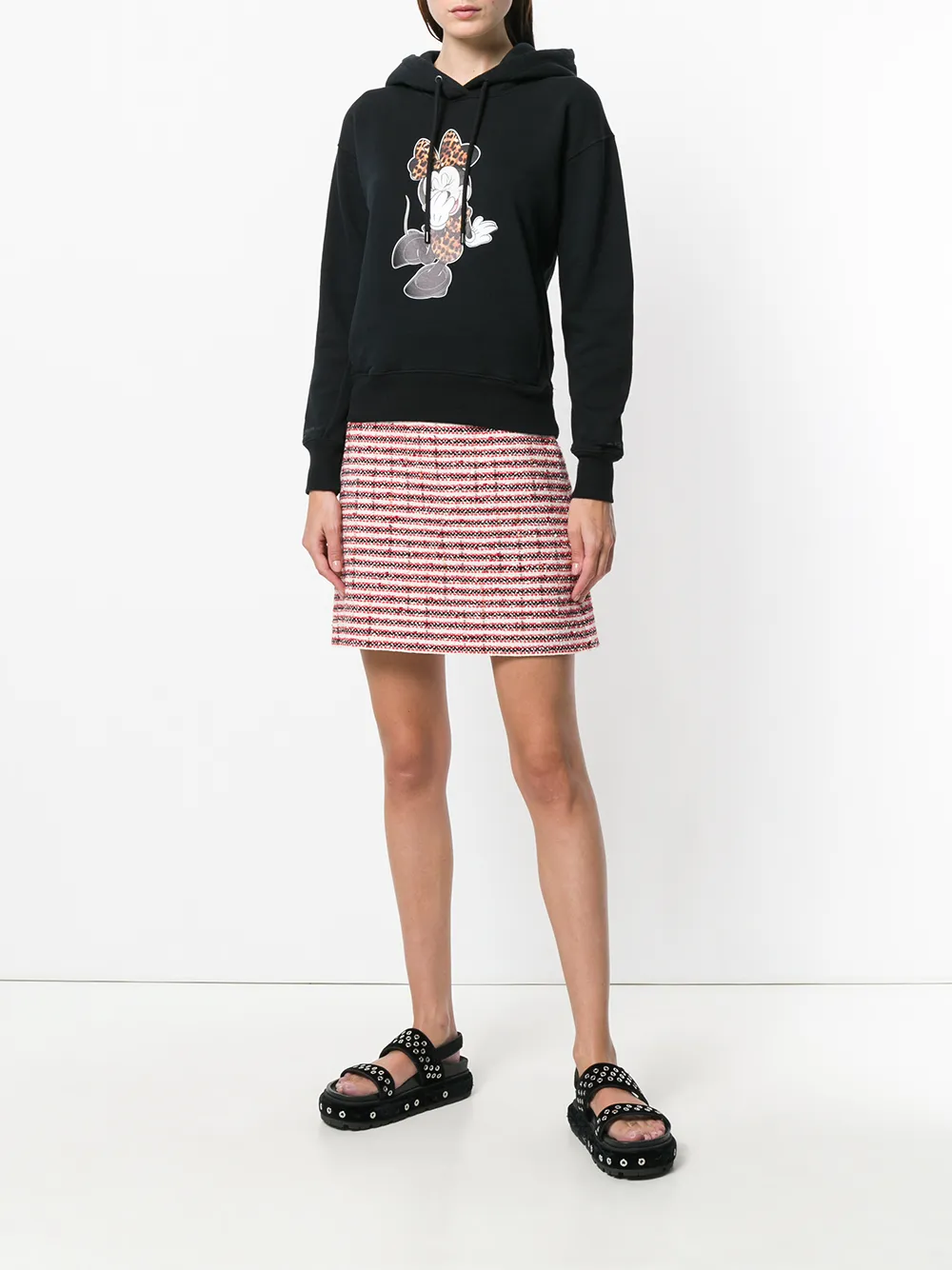  County Of Milan 'leopard Minnie' Kapuzenpullover   Schwarz 