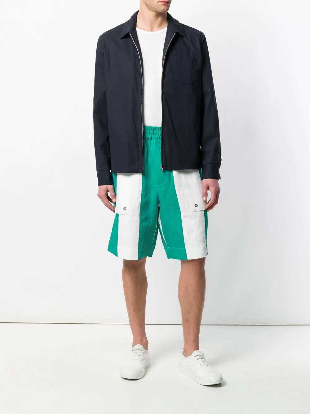 Études Studio striped elasticated waist shorts | Track & Running Shorts | Image 2