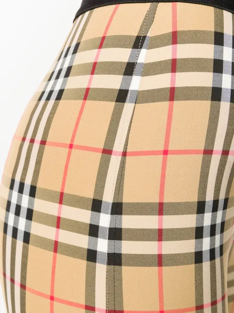 burberry vintage check leggings