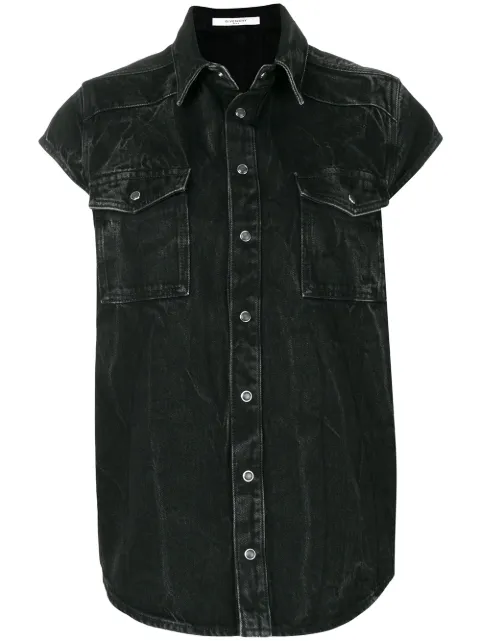 Givenchy denim shortsleeved shirt