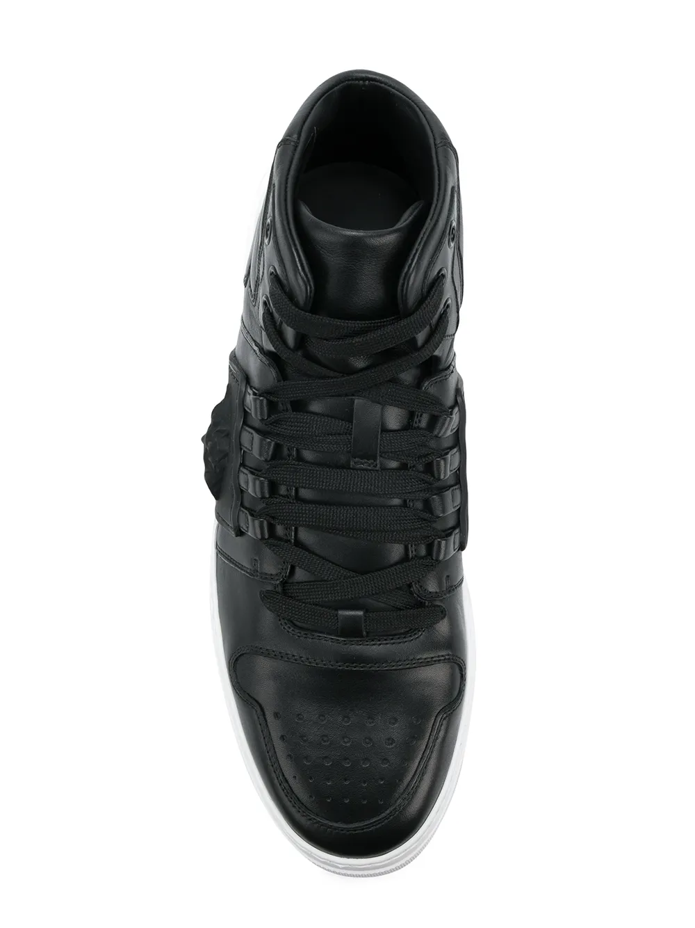 Versace Medusa strap hi-top sneakers Zwart