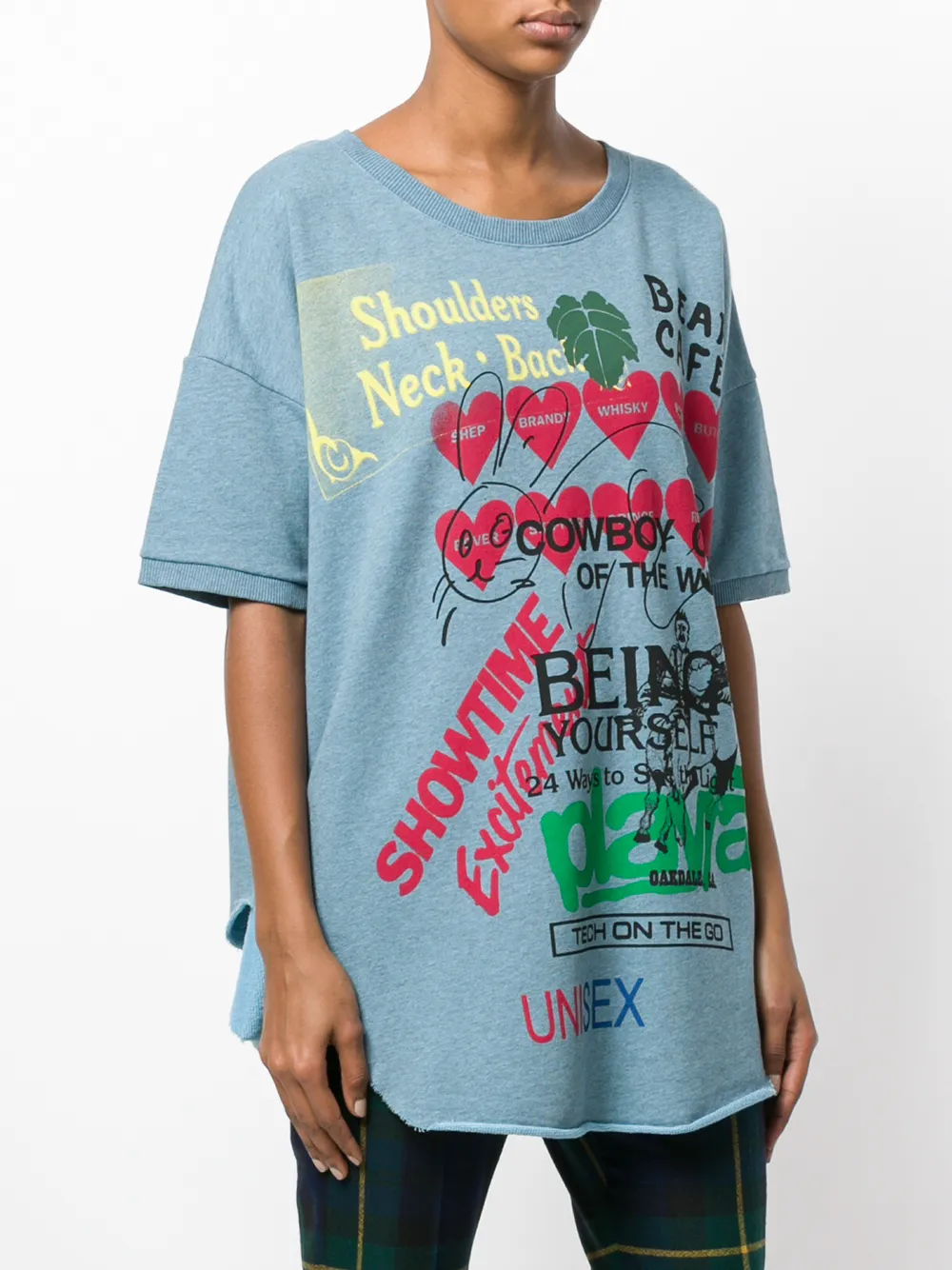Imagen secundaria de producto de Vivienne Westwood Anglomania camiseta con estampado gráfico - Azul - Vivienne Westwood Anglomania