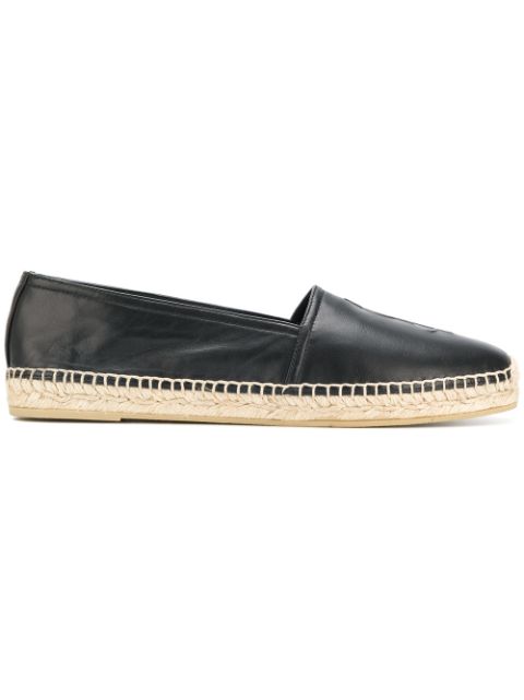 SAINT LAURENT logo embossed espadrilles,4585730NO0012867373