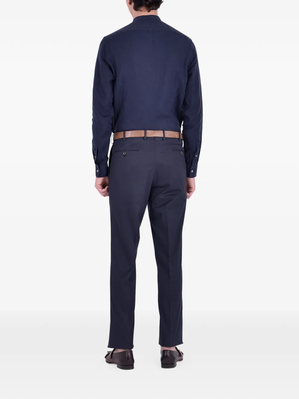 Dell'oglio tailored gabardine trousers Blauw