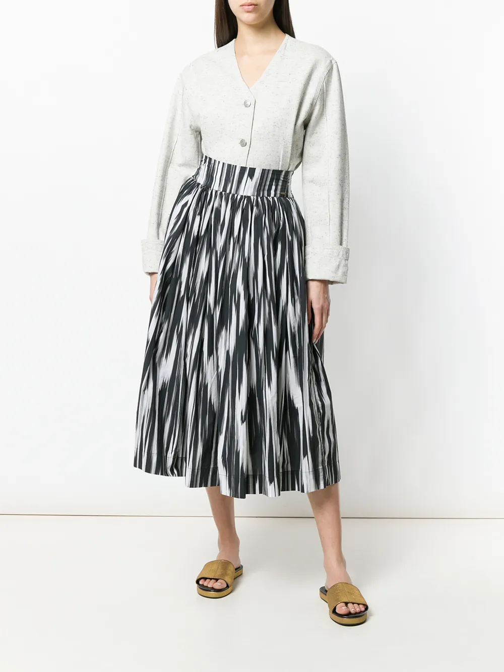  Woolrich Printed Full Skirt   Schwarz 