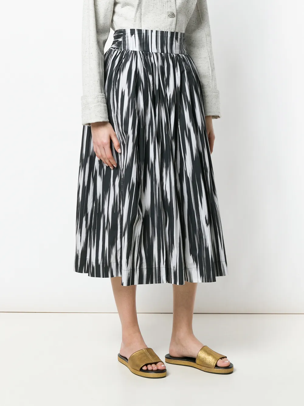  Woolrich Printed Full Skirt   Schwarz 