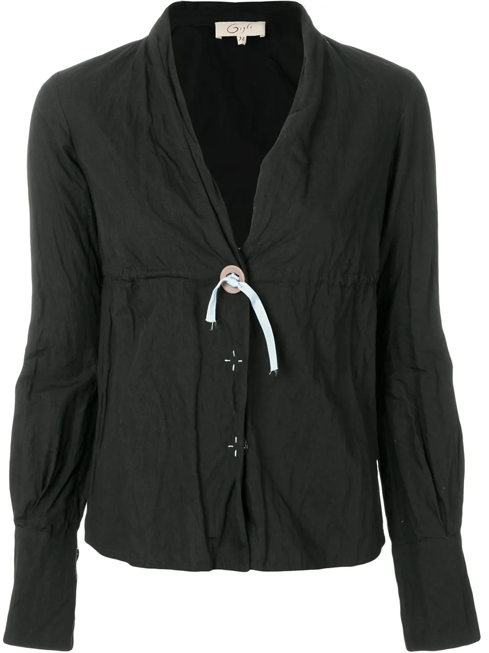 

Romeo Gigli Pre-Owned v-neck shirt - Negro