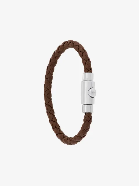 Ferragamo braided leather bracelet
