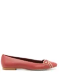 Sarah Chofakian Femelle leather ballerinas - Red