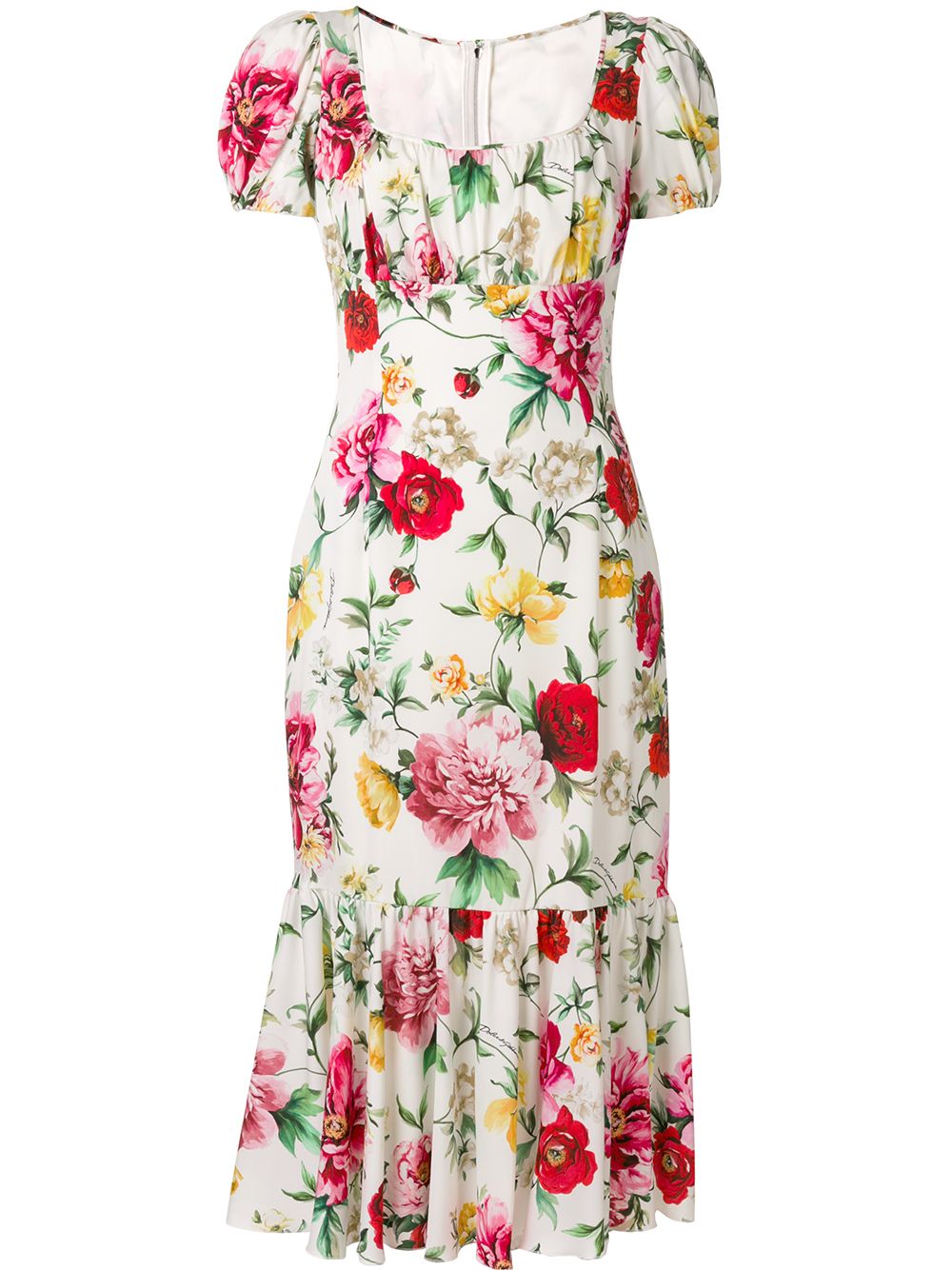 Dolce & Gabbana floral print midi dress $1,897 - Buy Online - Mobile ...