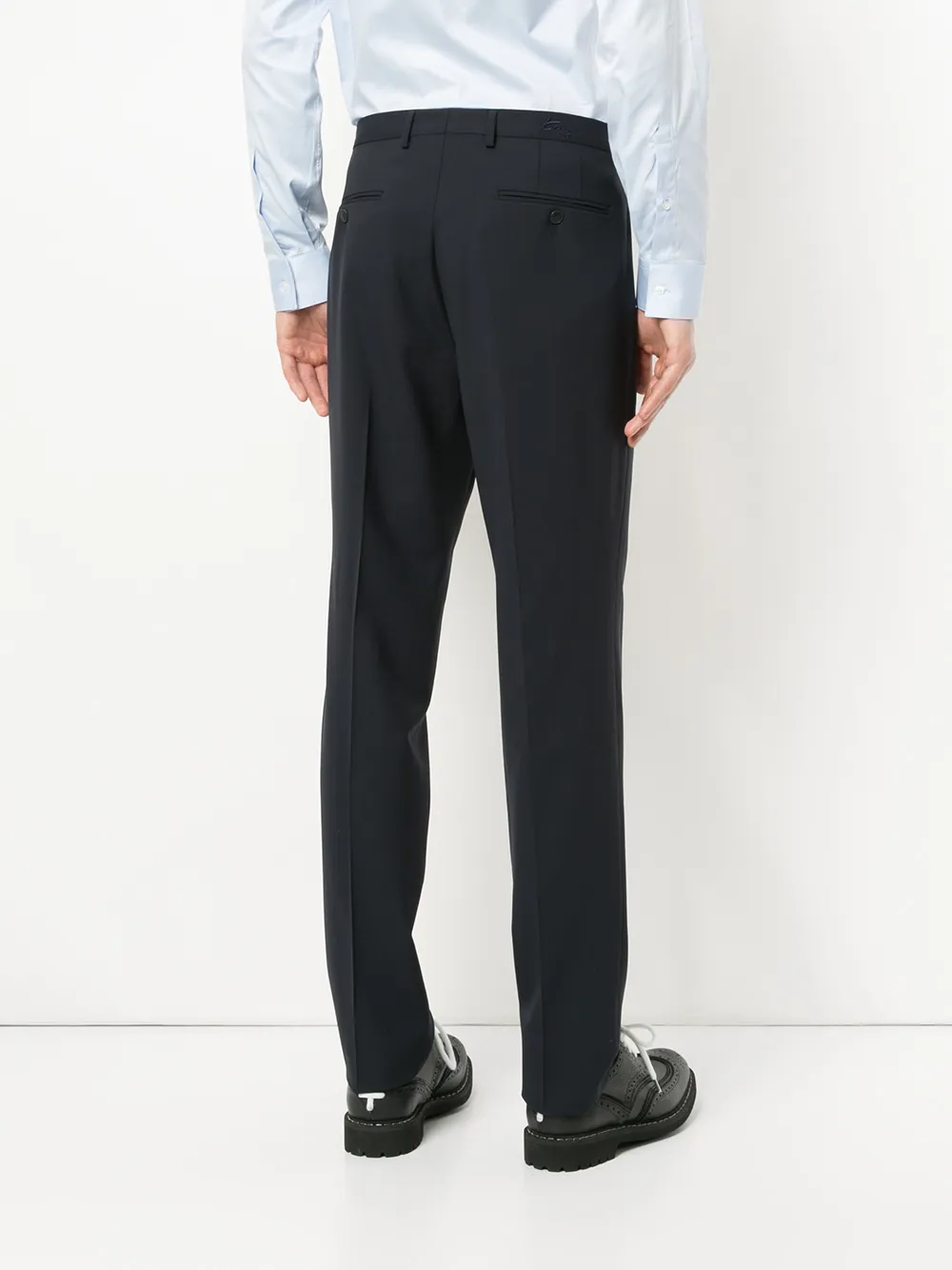 Kenzo straight-leg tailored trousers Blauw