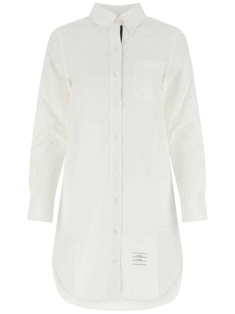 Thom Browne poplin shirt dress - White