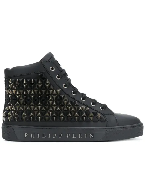 Philipp Plein High-Top-Sneakers Mit Nieten - Tendenza classica, vale la pena avere Philipp Plein High-Top-Sneakers Mit Nieten - Tendenza classica, vale la pena avere