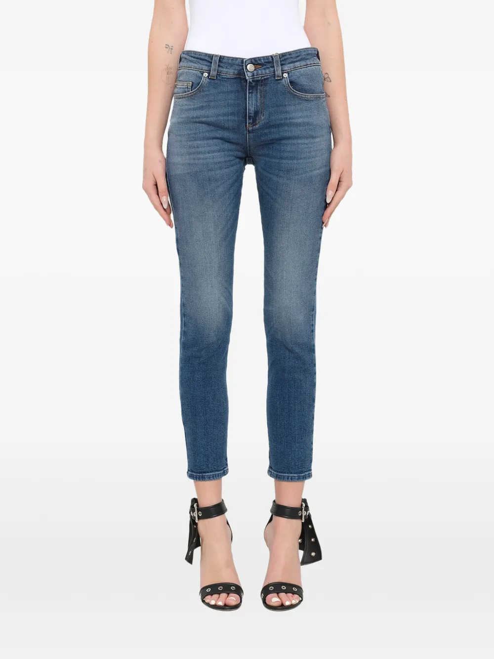 Alexander McQueen cropped skinny jeans
