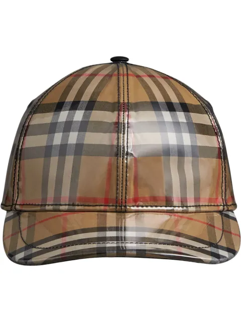 burberry laminated hat