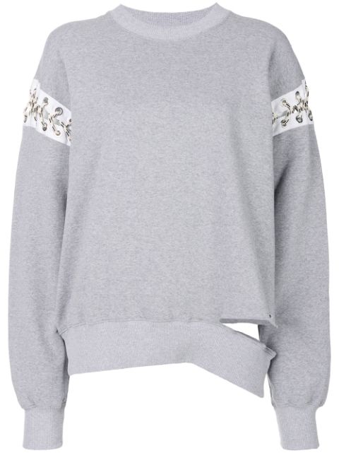 ARIES ARIES DECONSTRUCTED SWEATSHIRT - GREY,SOAR2070112872657