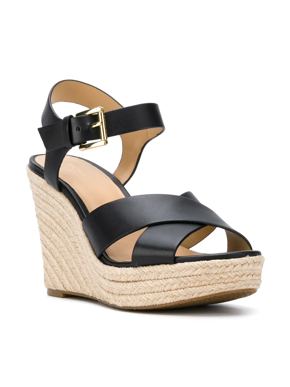 Michael Michael Kors sandalias Kady de cuÃ±a - Negro - MICHAEL Michael Kors  | Mystilo