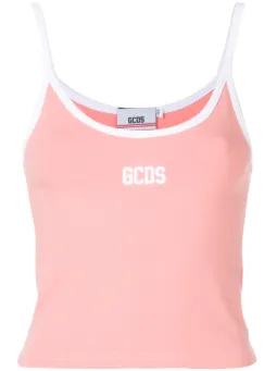 Gcds logo waistband cropped top PINK WYYKSH Gcds logo waistband cropped top PINK WYYKSH