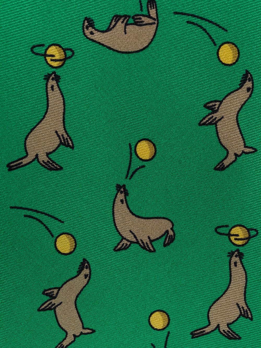 Hermès Seal Print Tie - Farfetch