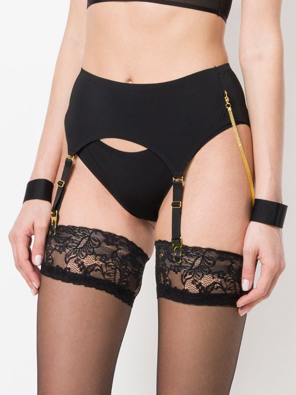 Maison Close Tapage Nocturne Black Garter Belt at the Hosiery Box