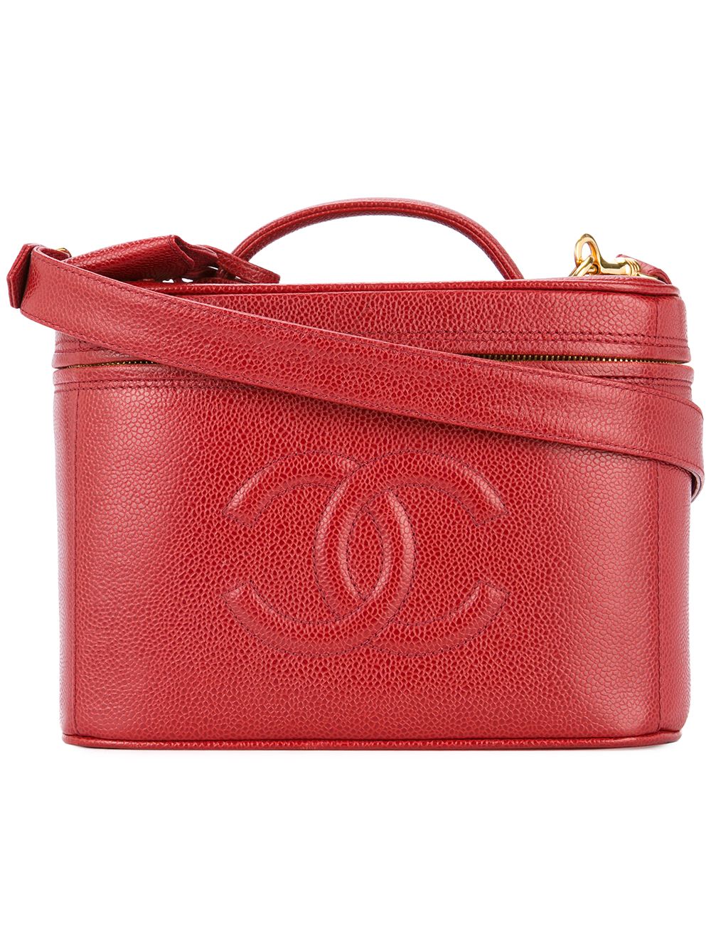 CHANEL short cosmetic logo tote Women