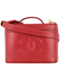 CHANEL Pre-Owned short cosmetic logo tote - Red