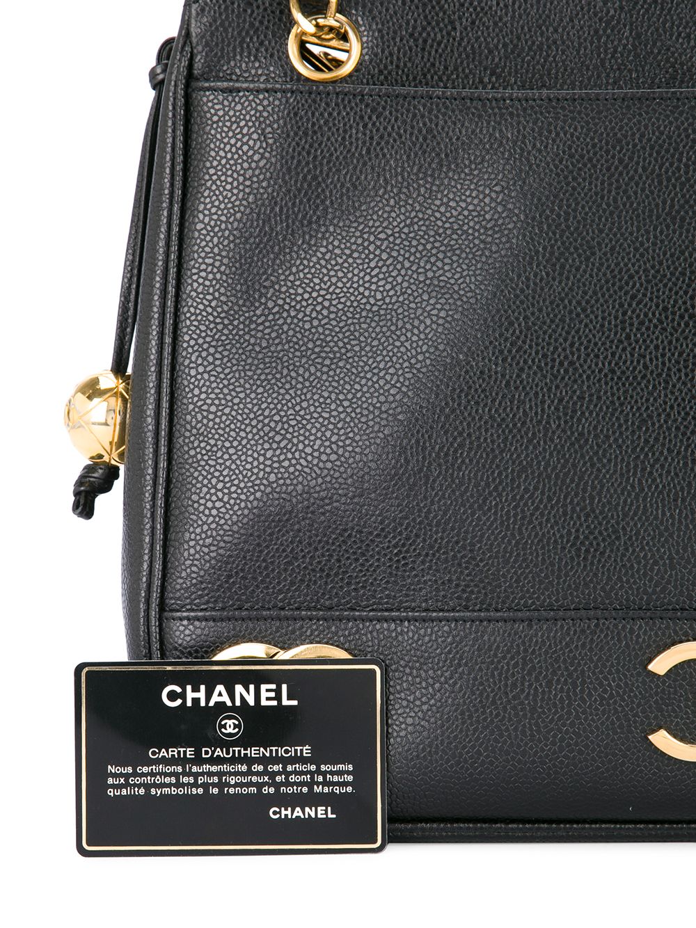 CHANEL 1991-1994 logo chain shoulder bag Women