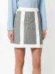 Sara Battaglia gingham A-line skirt