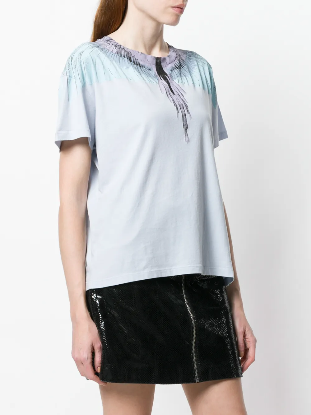 COUNTY OF MILAN wing print T-shirt Blauw