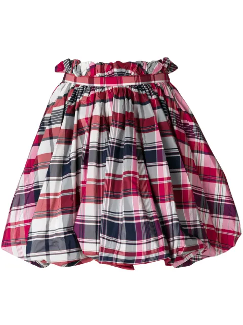 Alexander McQueen checked flared skirt 
