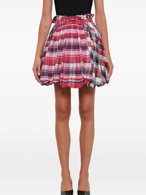 Alexander McQueen checked flared skirt 