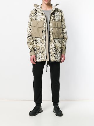 alligator camouflage hooded coat展示图