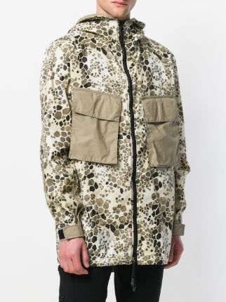 alligator camouflage hooded coat展示图