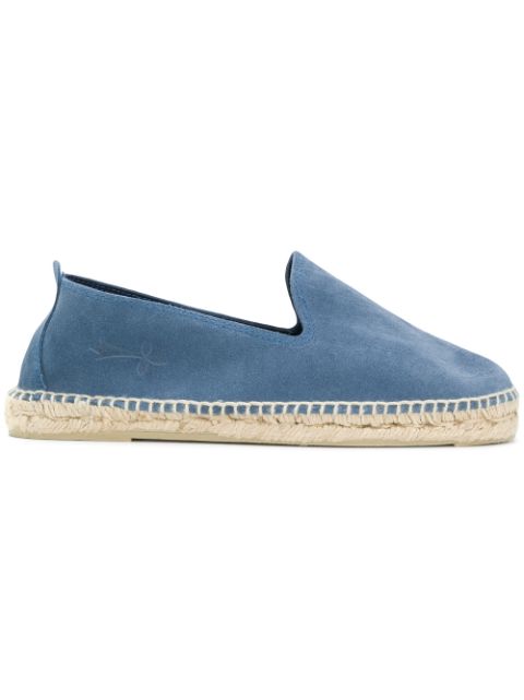 MANEBI WILDLEDER-ESPADRILLES MIT MANDELFÖRMIGER KAPPE,HAMPTONSK13C12877074