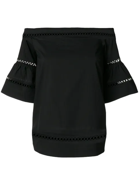 Michael Michael Kors embroidered off shoulder top