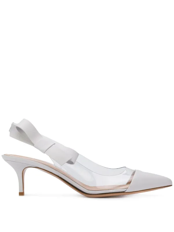 gianvito rossi white slingback
